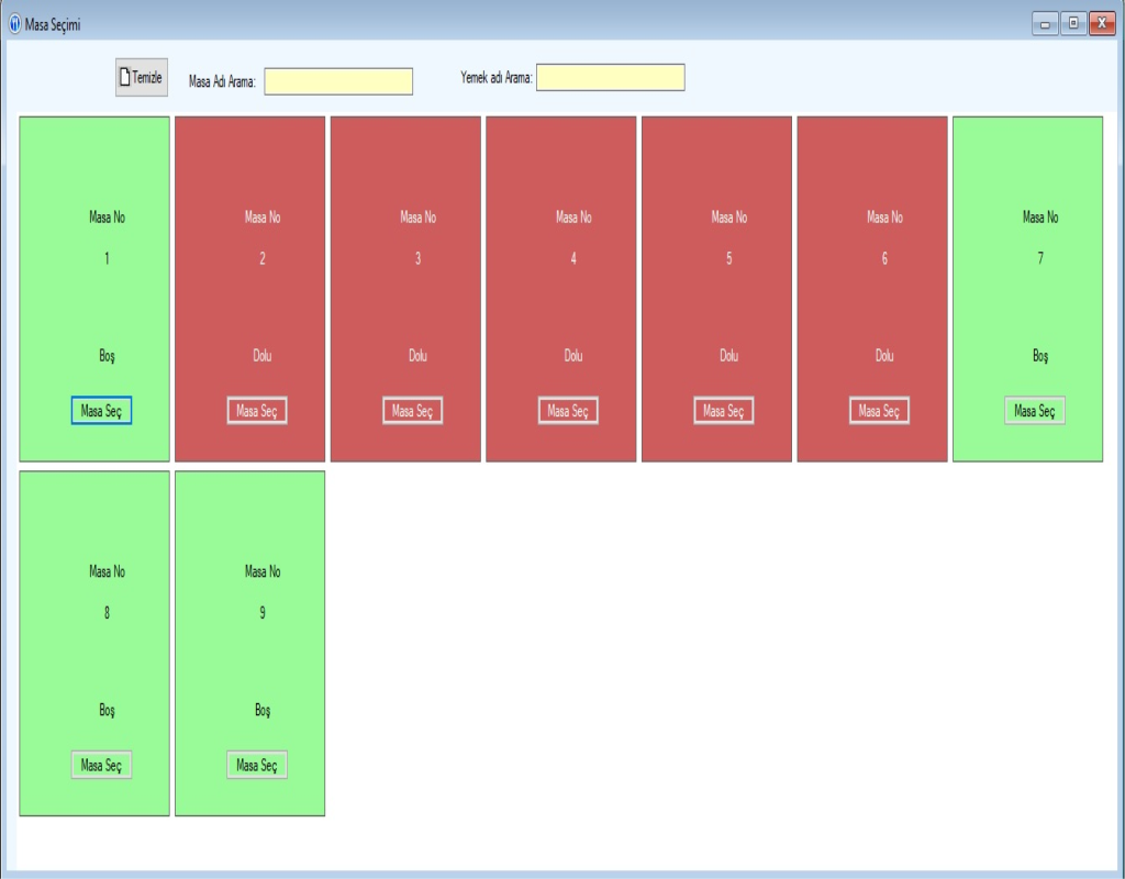 Restaurant Programı
